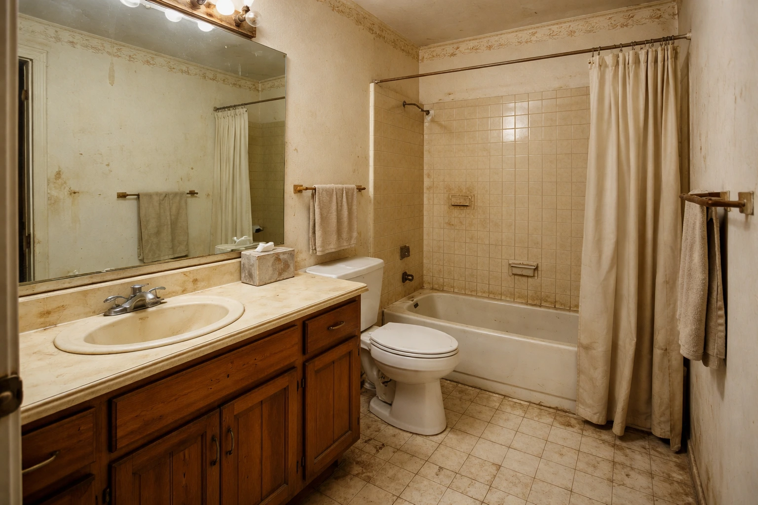 image of a bathroom before renovation